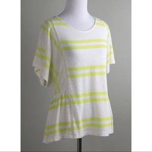 Anthropologie Postmark Linen Button Top